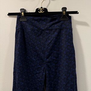 Burberry Stylish Dark Blue Patterned Women's Leggings XS